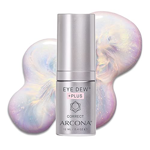 ARCONA Eye Dew Plus - Crystal Liquid Eye Serum, Illuminating & Firming Eye Cream with Neodermyl, Vitamin C, Peptides and Ceramides, .4 oz, Made In The USA