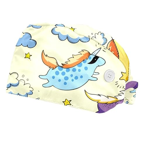 Chapeaux de travail nuages de licorne pour égayer le quotidien des soignants et cuisiniers