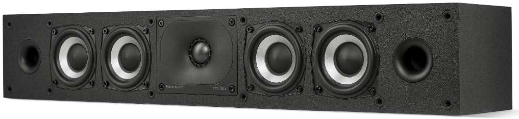 Polk Monitor XT35 Slim Center Channel Speaker - Hi-Res Audio Certified