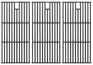 SafBbcue 97888 Cooking Grates for Monument Grill Replacemnt Parts 24367 24633 13892 17842 35633 41847NG, Cast Iron Grids for Monument 35633R 35633B D405 D425 4-Burner Grill Accessories