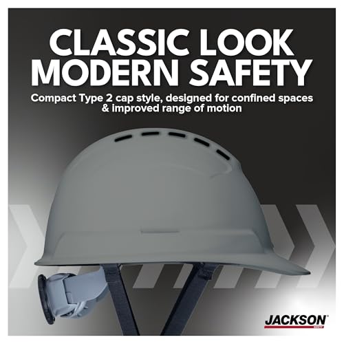 Jackson Safety Sentry2 Type 2 Cap Style Hard Hat - Vented Construction Safety Helmet with Side Impact Protection - CSA Z94.1 Type 2 Class C (Multiple Colors) by Jackson Safety - Image 4