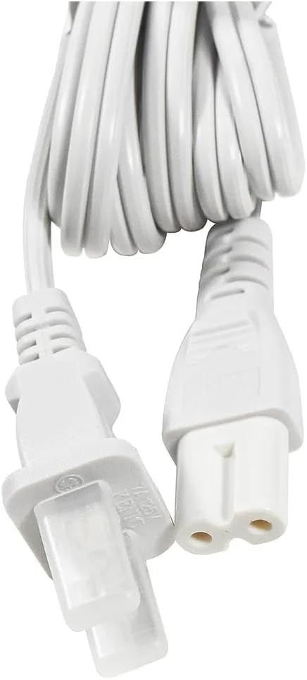 for 10ft White AC Power Cord for Microsoft Xbox One X Gaming Console, Mains Cable