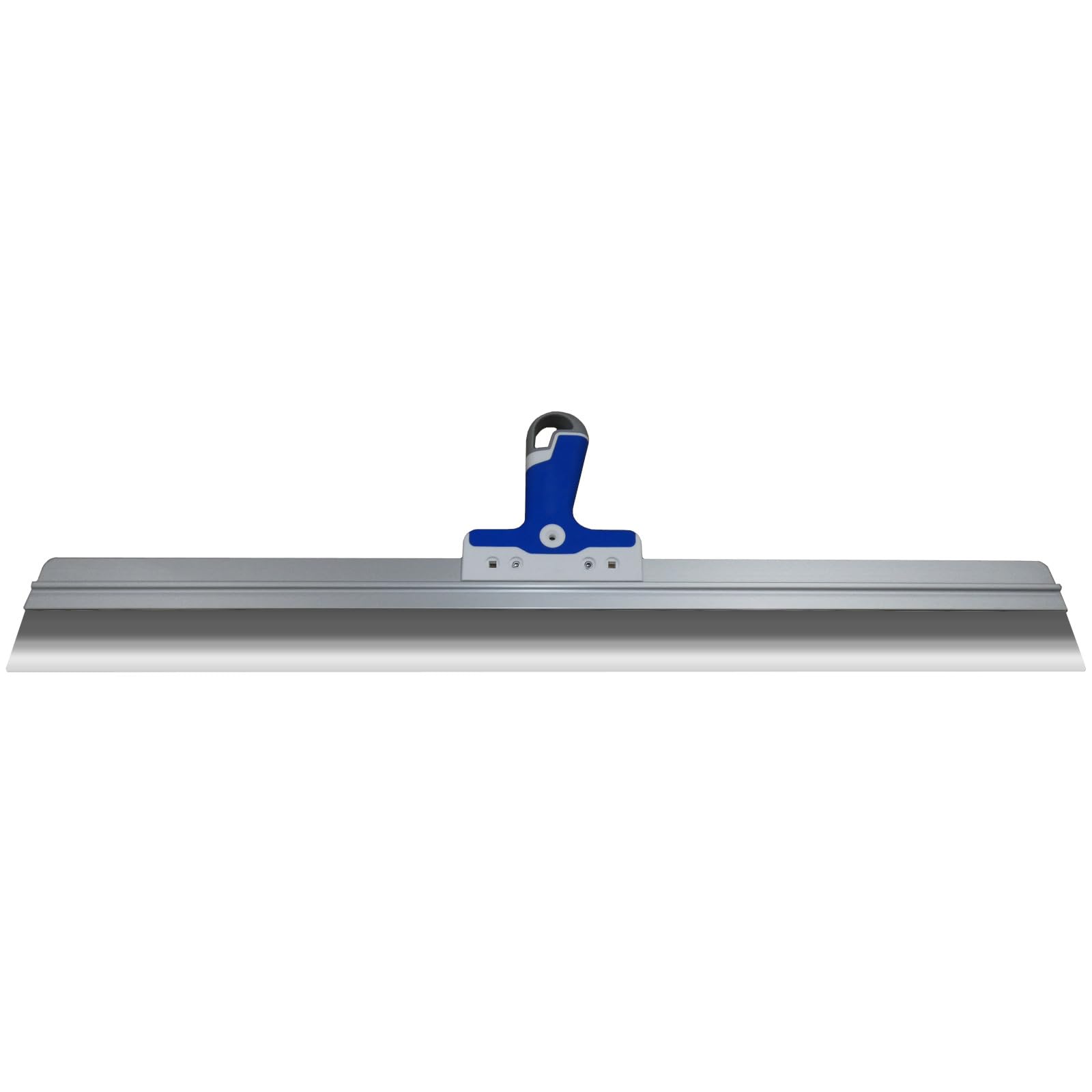 DEWEPRO Edelstahl Fassadenspachtel 800 x 50 mm – Flächenspachtel mit Aluhalter und ergonomischem 3-Komponenten-Softgriff – flexibel für Glätten, Spachteln und großflächige Arbeiten