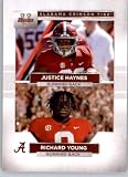 2023 Bowman University Alabama Football #85 Justice Haynes/Richard Young Alabama Crimson Tide Official NCAA Football Card in Raw (NM or Better) Condition