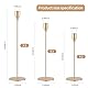 Kerzenständer Gold 6 Set,Kerzenständer Stabkerzen 33/29/23cm,Metall KegelKerzenleuchter Vintage Dekoration,Hochzeit Kerze Stand,Geeignet für Romantisches Candle Light Dinner,Jubiläum,Hochzeitsfeier