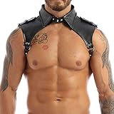 Herren Dessous Body Brustgeschirr. Größe: Halsumfang: 15-16 Zoll / 38-40cm Achselumfang: 16-18 Zoll / 40-46cm