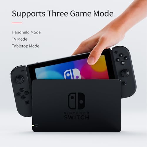 Tideal Set of Replacement Controller for Nintendo Switch - Compatible with Nintendo Switch (1) / OLED/Lite - Dual Vibration/Motion Control / 6-Axis Gyro (Black) - 2