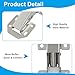 Seimneire 90 Degree Surface Mount Hidden Hinge, No Pre-drilled Concealed Cabinet Hinges for Kitchen Cupboard Drawer Door - 4 Pcs