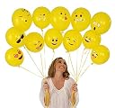 Party Propz Yellow Emoji Balloons For Decoration - 25 Pcs Smiley Baloons for Decoration | Smiley Balloon for Kids | Balloons for Kids | Birthday Balloon (Latex) gallery image