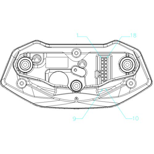 CLISPEED Velocímetro da Motocicleta Odômetro Medidor Medidor de Indicador Lcd para Moto Motocicleta