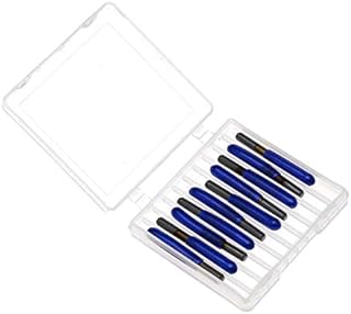 OTOTEC 10 Pcs CNC 0.1mm Engraving Bits 30° 3.175mm Wood Carving Graver Relief Cutter Router Bits Tool