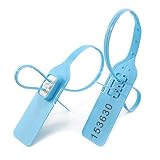 Bridas para cables, Bridas de seguridad numeradas reutilizables (paquete 100), color azul