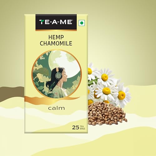 Image of TE-A-ME Hemp Chamomile Tea, 25 Tea Bags (Pack of 2)