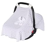 ISAKEN Universele zomerhoes voor babyzitje, kinderwagen, zonwering, zonnekap UPF 50+ UV-bescherming, zonnekap, zonnedak voor babyschaal, autostoel, kinderzitje