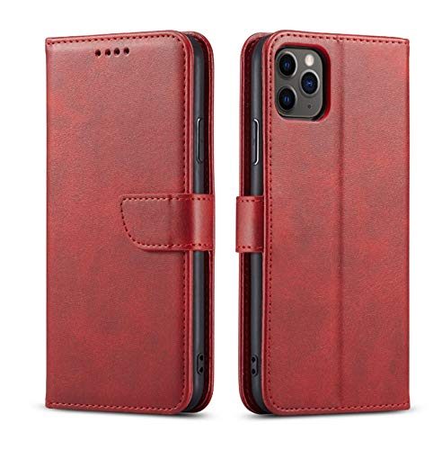 WLWLEO Compatible avec Samsung S20 FE / S20 Lite/Note 20 Coque de téléphone en Cuir avec Fentes pour Cartes Housse de Protection Antichoc Compatible avec Samsung Note 20 Ultra,Rouge,Note 20 Cover