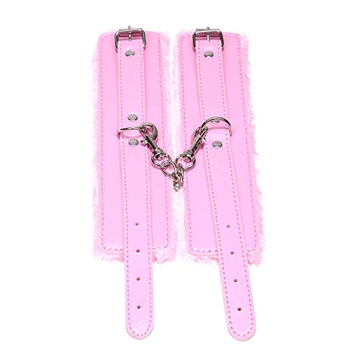 image for COLORFUL BLING 2021 New Fluffy Wrist Leather Handcuffs Bracelet Soft P