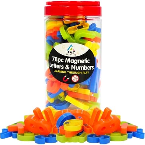 78 Magnetic Fridge Letters and Numbers Educational Toy Cover