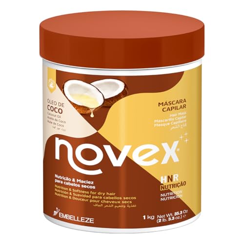 Novex Coconut Oil Deep Conditioning Mask, 35 oz - Infused with Pure 100% Organic Coconut Oil