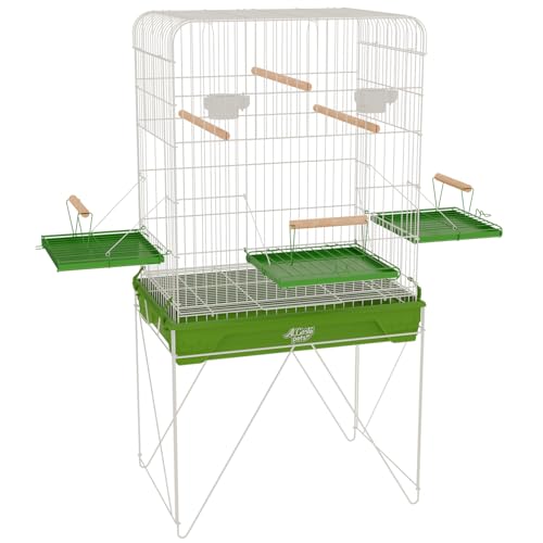 Viveiro Grande Gaiola para Calopsita Aves Mansas Malha Larga (Ver...