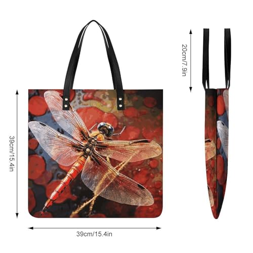 Watermelon Pattern Work Tote Bag for Women Leather Shoulder Bag with Magnetic Buckle Purse And Handbags2