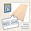 The Hardwood Edge Red Oak Planks - 2-Pack Unfinished Oak Craft Wood - 1/4’’ (6mm) 100% Pure Hardwood - Laser Engraving Blanks - Red Oak Wood Planks for Crafts and Gifts #4
