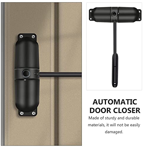 DOITOOL Fecho de porta de mola de segurança, fecho ajustável, dobradiça de porta, rolha automática,