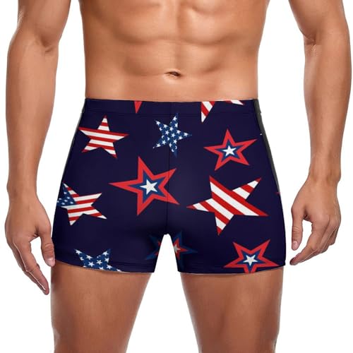 Swim briefs homme étoiles short de bain boxer pour natation et piscine