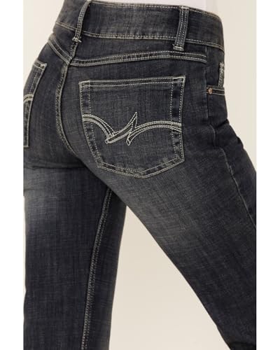 Wrangler Women's Retro Mae Mid Rise Stretch Boot Cut Jean4