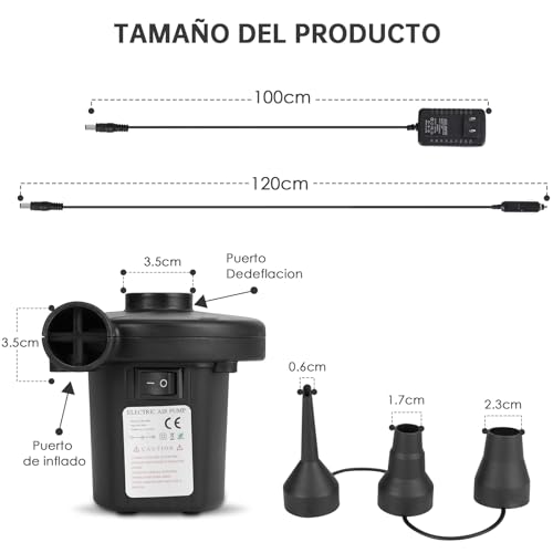 Campismo, Outdoors bomba colchon inflable Marca MTQ (3)