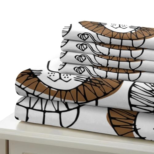 Housse de couette lion moderne avec impression numérique 3D haute définition luxe - 7