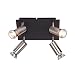 Produktbild Brilliant Deckenspot Nubia, 4-flammig, Metall, Halogen 4 x 42W, schwarz / chrom, GU10 inklusiv G14835/76