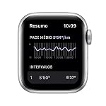 Apple Watch Nike SE (GPS + Cellular), Caixa alumínio prateado de 40 mm com Pulseira esportiva Nike platina‑pura/preta 19 41dRJZLacRL. SS150