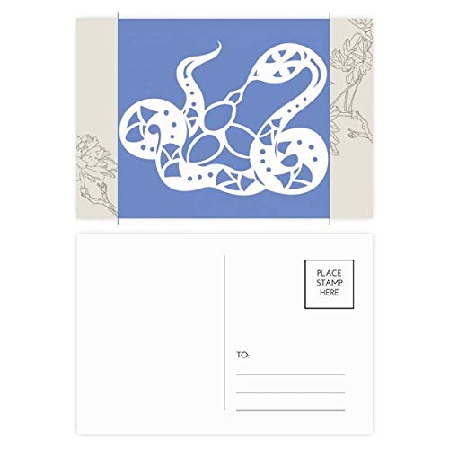Cartes postales Serpent du Zodiaque chinois : le cadeau de correspondance parfait en lot de 20