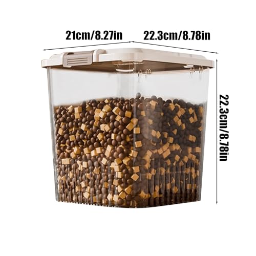 Cubo transparente para cereales y comida de gato contra insectos 6
