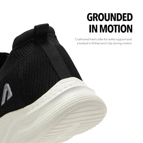 Image of Boldfit Casual Shoes for Men Breathable Knit Slip-On Sneakers with Memory Foam Insole & EVA Sole Lightweight Walking Shoes with Sock-Like Fit & Padded Heel for All-Day Comfort