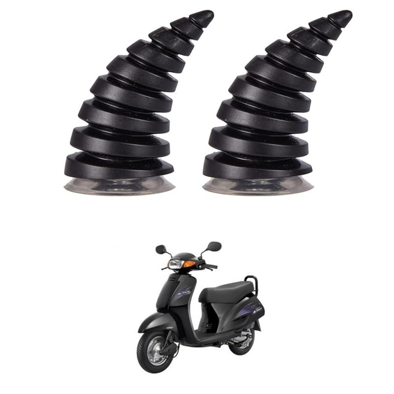 2 Pcs Helmet Devil Horns with Suction Cups - Motorcycle Helmet Devil Horn Decoration Car Roof Ornament 3D Car Hood Stickers Bike Ski Motorcycle Comfortable with Act-iva-image-2