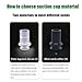 10Pcs Mini Vacuum Suction Cup Robot Accessories Industrial Pneumatic Accessories Powerful Suction Nozzle ZPL(ZPL-03,Black Nitrile Rubber)