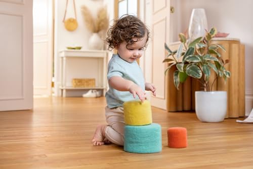 Image of Lovevery, Nesting Felt Baskets (3), Perfect for Your Toddler Starting at 13 Months+