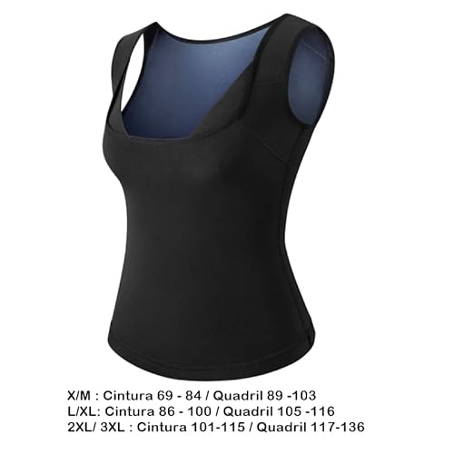 Camiseta Térmica Queima Calorias Efeito Sauna Feminino CATERPLAN® (G/XG: Cintura 86 – 100 / Quadril