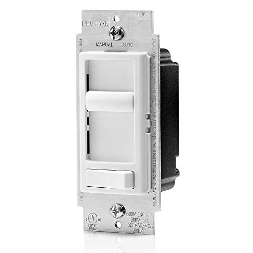 Leviton Sureslide Dimmer Switch For Electronic Low Voltage Bulbs -White, 66Ev-10W, White #TOP1