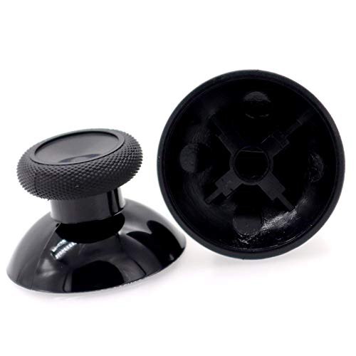 Image of Deal4GO 2-Pack OEM Thumbsticks Concave Analog Replacement for Xbox one Controller Rubber Joystick Thumb Grips (Black)
