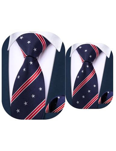 Barry.Wang kids Necktie 2 PACK Ties for Father and Son Fashion Children Tie Men Necktie Jacquard Handkerchief