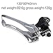 Road for Bike Front Derailleur 2x7-11 Speed Direct Mount Pull-Down Type for 50-56T Chainring 34T Max Cassette Aluminum Alloy and Steel Silver