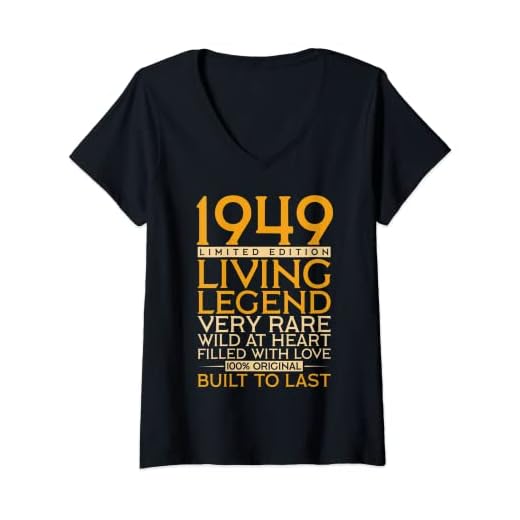 Mujer 73ª leyenda de regalo de cumpleaños 1949 Camiseta Cuello V