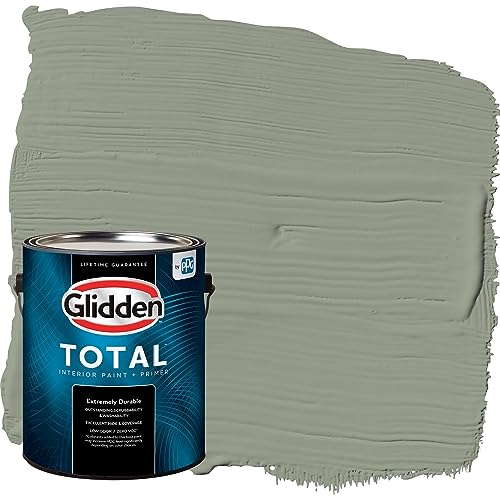 Glidden Total Interior Wall Paint & Primer All-in-One, Green Tea Leaf/Green, Flat, 1 Gallon