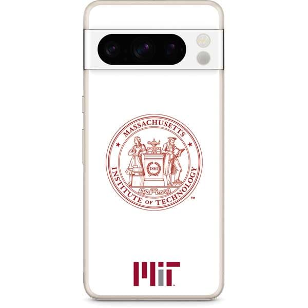 Skinit Decal Phone Skin Compatible with Google Pixel 8 Pro - Officially Licensed Massachusetts Institute of Technology MIT White Logo Design