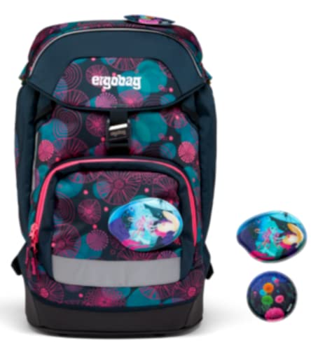 Ergobag Prime Zaino Scuola Elementare Per Bambini, Impermeabile, Ergonomcio, 20 Litro, 1100G Coralbear - Lilla