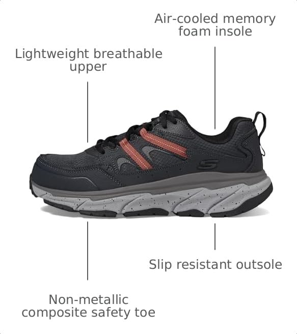 Image of Skechers Mens D'lux Journey Sr Carbon Nano Safety Toe