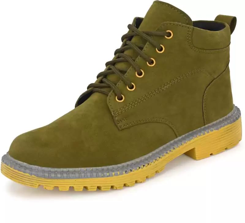 WALK-WISE Mens Olive Suede Leather Casual Boot Shoes - 6 UK (B0D6N4GPPW) Amazon Price History, Amazon Price Tracker