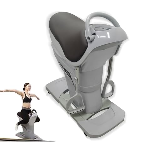 INTSUPERMAI Horse Riding Abdominal Exercise Machine, Grey, 110V Electric Abdominal Fitness Exercise Machine with Safety Switch for Horse Riding Simulation and Abdominal Exercises